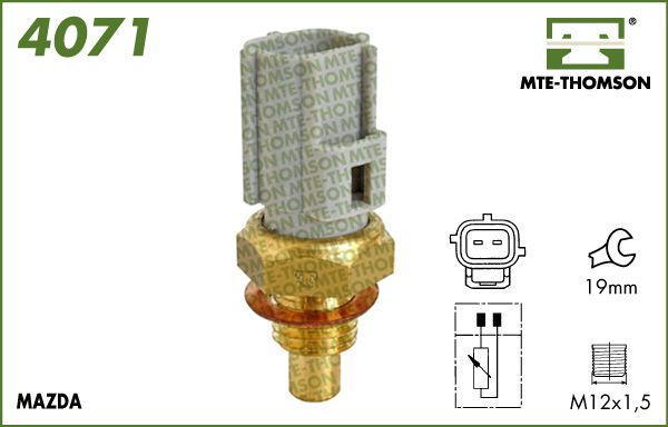 MTE-THOMSON Датчик, температура охлаждающей жидкости 4071