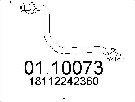 MTS Труба выхлопного газа 01.10073
