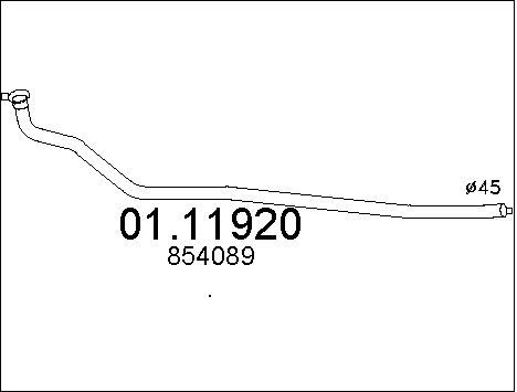 MTS Izplūdes caurule 01.11920