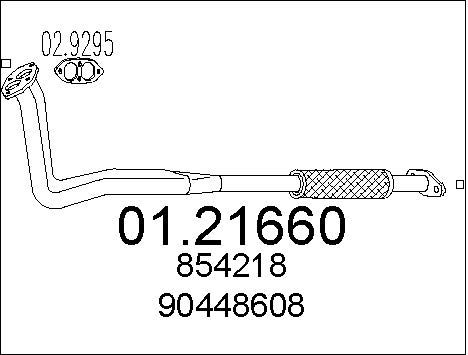 MTS Izplūdes caurule 01.21660