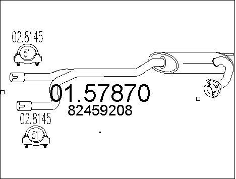 MTS Средний глушитель выхлопных газов 01.57870