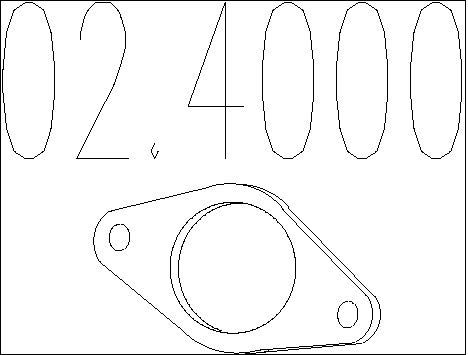 MTS Прокладка, труба выхлопного газа 02.4000