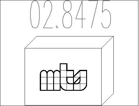 MTS Montāžas komplekts, Trokšņa slāpētājs 02.8475