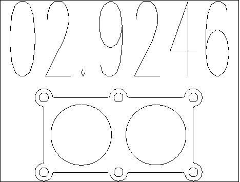 MTS Прокладка, труба выхлопного газа 02.9246