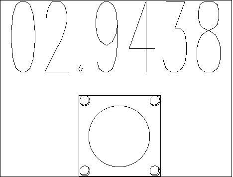 MTS Прокладка, труба выхлопного газа 02.9438