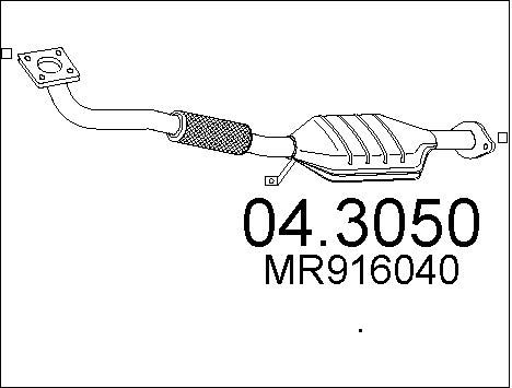 MTS Katalizators 04.3050