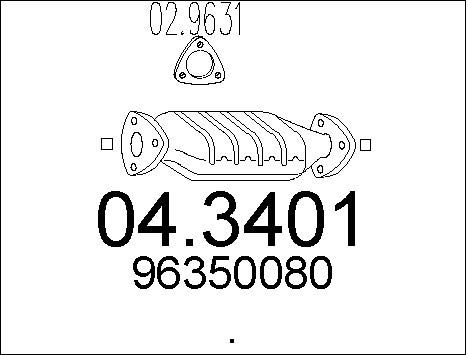 MTS Катализатор 04.3401