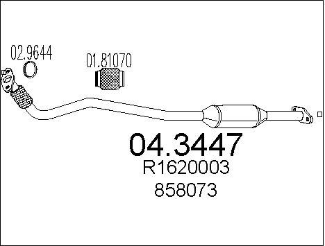 MTS Katalizators 04.3447