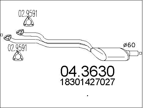 MTS Katalizators 04.3630