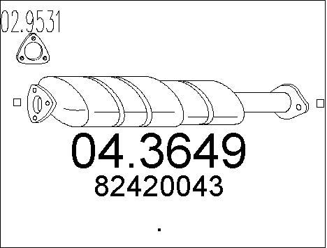 MTS Катализатор 04.3649