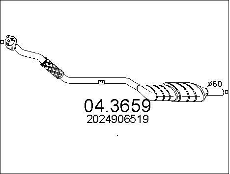 MTS Катализатор 04.3659