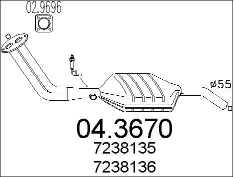 MTS Катализатор 04.3670