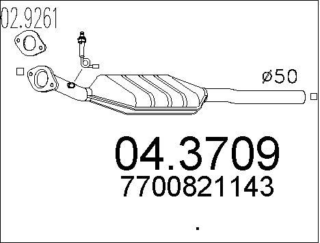 MTS Катализатор 04.3709