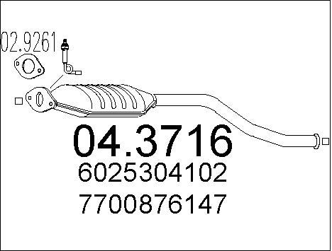 MTS Катализатор 04.3716