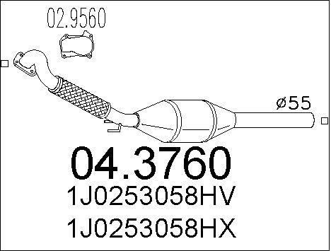 MTS Katalizators 04.3760