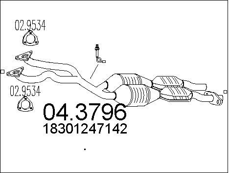 MTS Катализатор 04.3796