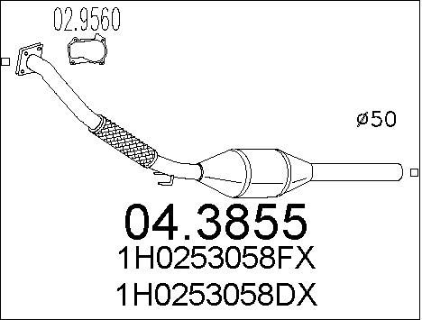 MTS Katalizators 04.3855