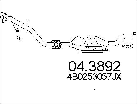 MTS Katalizators 04.3892