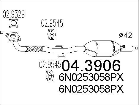 MTS Katalizators 04.3906