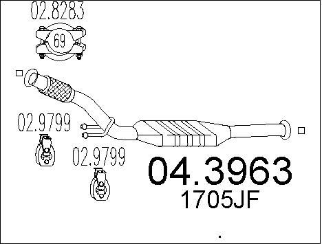 MTS Катализатор 04.3963