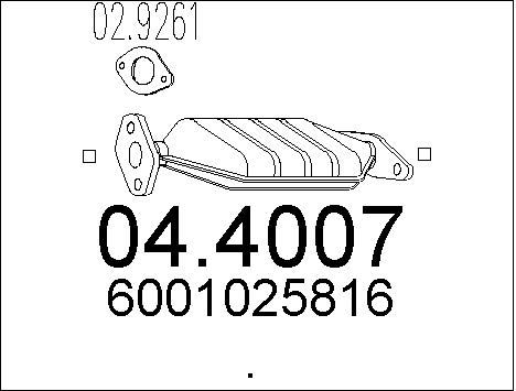 MTS Катализатор 04.4007