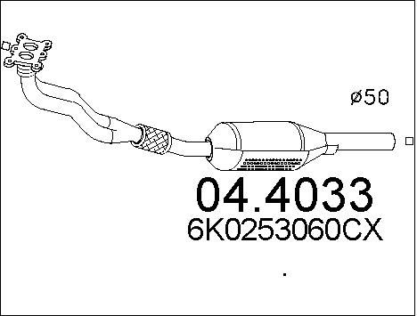 MTS Katalizators 04.4033