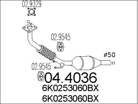 MTS Katalizators 04.4036