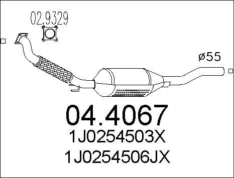MTS Катализатор 04.4067