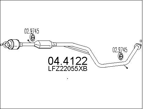 MTS Katalizators 04.4122