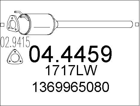 MTS Катализатор 04.4459