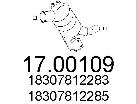 MTS Nosēdumu-/Daļiņu filtrs, Izplūdes gāzu sistēma 17.00109