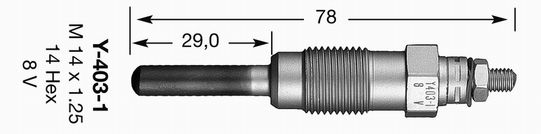 NGK Свеча накаливания 2192