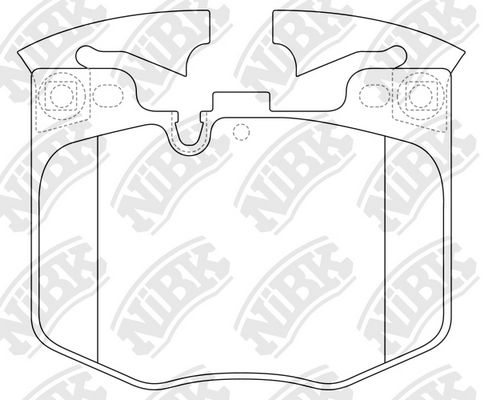 NIBK Комплект тормозных колодок, дисковый тормоз PN0681
