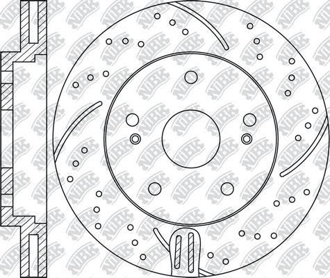 NIBK Экономичный тормозной диск RN1241DSET