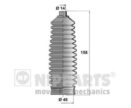 NIPPARTS Комплект пыльника, рулевое управление J2840302