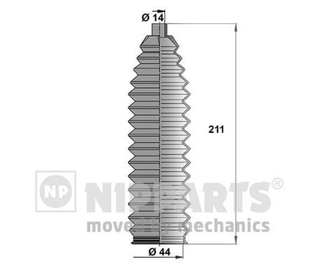 NIPPARTS Putekļusargu komplekts, Stūres iekārta J2846009