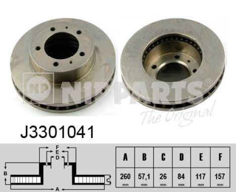 NIPPARTS Тормозной диск J3301041