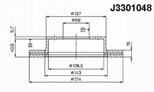 NIPPARTS Тормозной диск J3301048