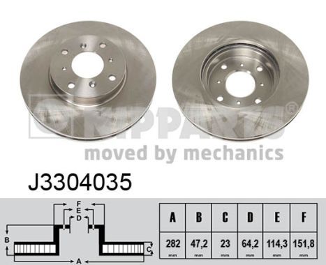 NIPPARTS Тормозной диск J3304035