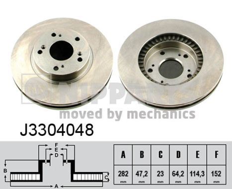 NIPPARTS Тормозной диск J3304048