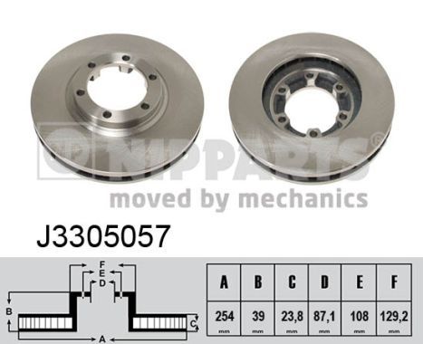 NIPPARTS Bremžu diski J3305057