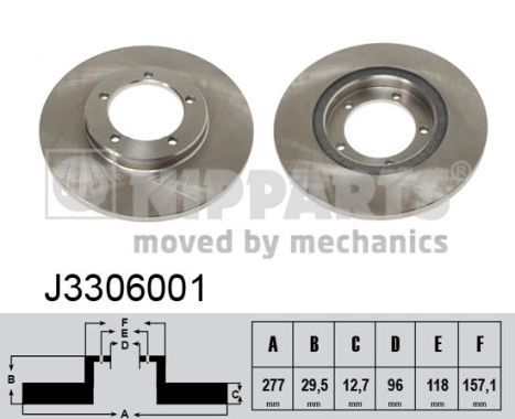 NIPPARTS Bremžu diski J3306001