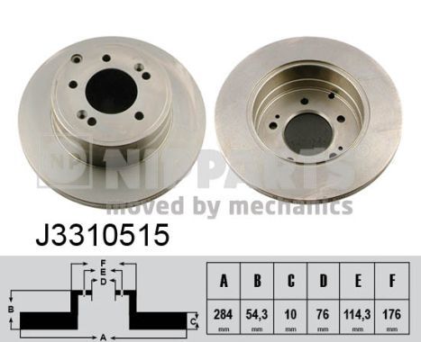 NIPPARTS Bremžu diski J3310515