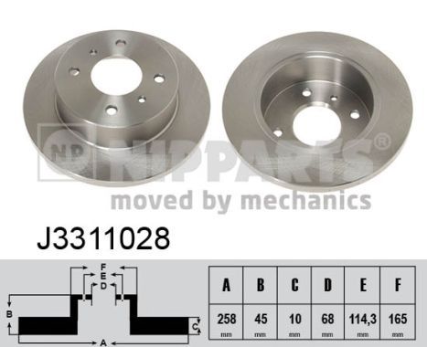 NIPPARTS Тормозной диск J3311028