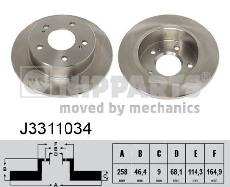 NIPPARTS Тормозной диск J3311034