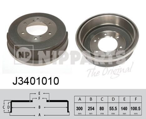 NIPPARTS Тормозной барабан J3401010