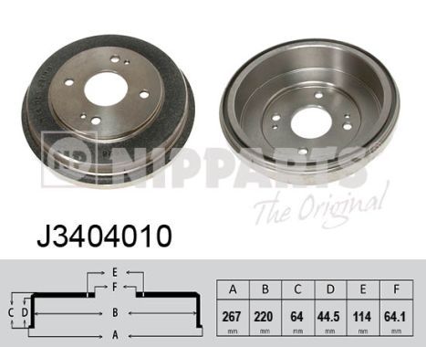 NIPPARTS Bremžu trumulis J3404010