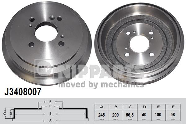 NIPPARTS Bremžu trumulis J3408007