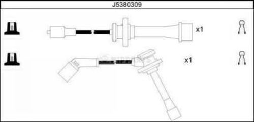 NIPPARTS Augstsprieguma vadu komplekts J5380309