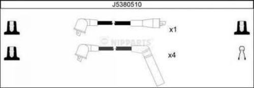 NIPPARTS Augstsprieguma vadu komplekts J5380510